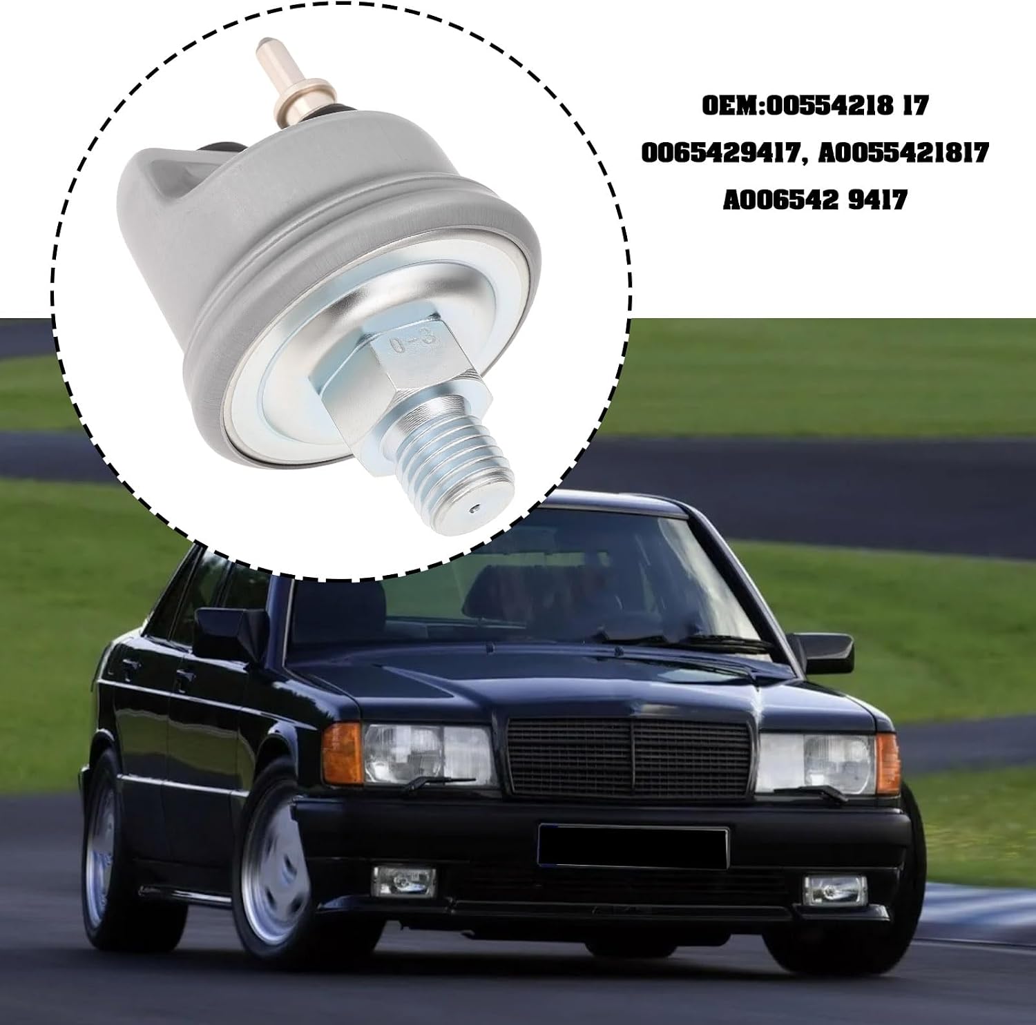 SING F LTD 1Pin Oil Pressure Sensor Switch 0065429417 A0055421817 Compatible with Mercedes-Benz E-Class W124