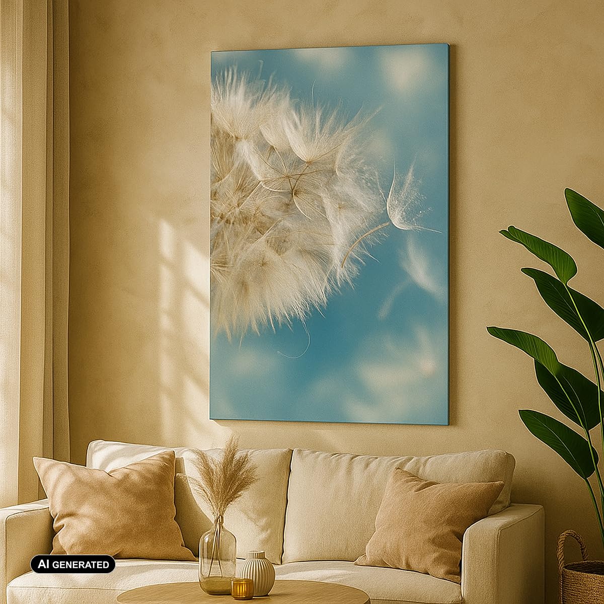 ARTTOR Quadri Moderni su Tela 65x120 cm Verticale Botanica Fiori - 3567 | Ragazzo Estate Pianta Quadro Decorativo Grande Soggiorno Camera da Letto Decorazione da Parete Arte da Parete ARTTOR