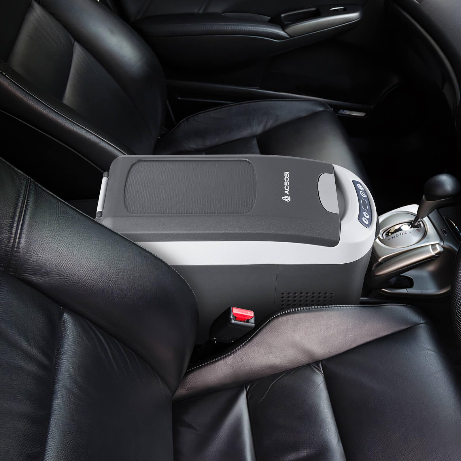 AAOBOSI Kompressor Kühlbox 15 Liter, Kühlbox Auto -20℃~20℃, Kühlbox Elektrisch 12/24V für Auto, Lkw, Boot, Reisemobil und Steckdose