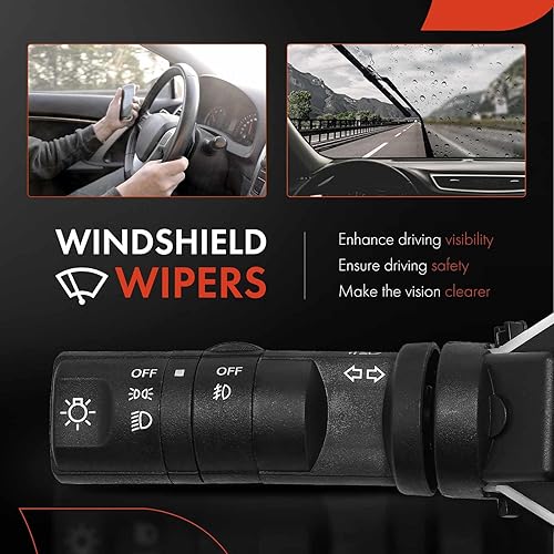 Miniatura 5 de A-Premium Interruptor de señal de giro, interruptor de combinación de atenuador de faros compatible con Nissan Infiniti - 2003-2015 - Frontier