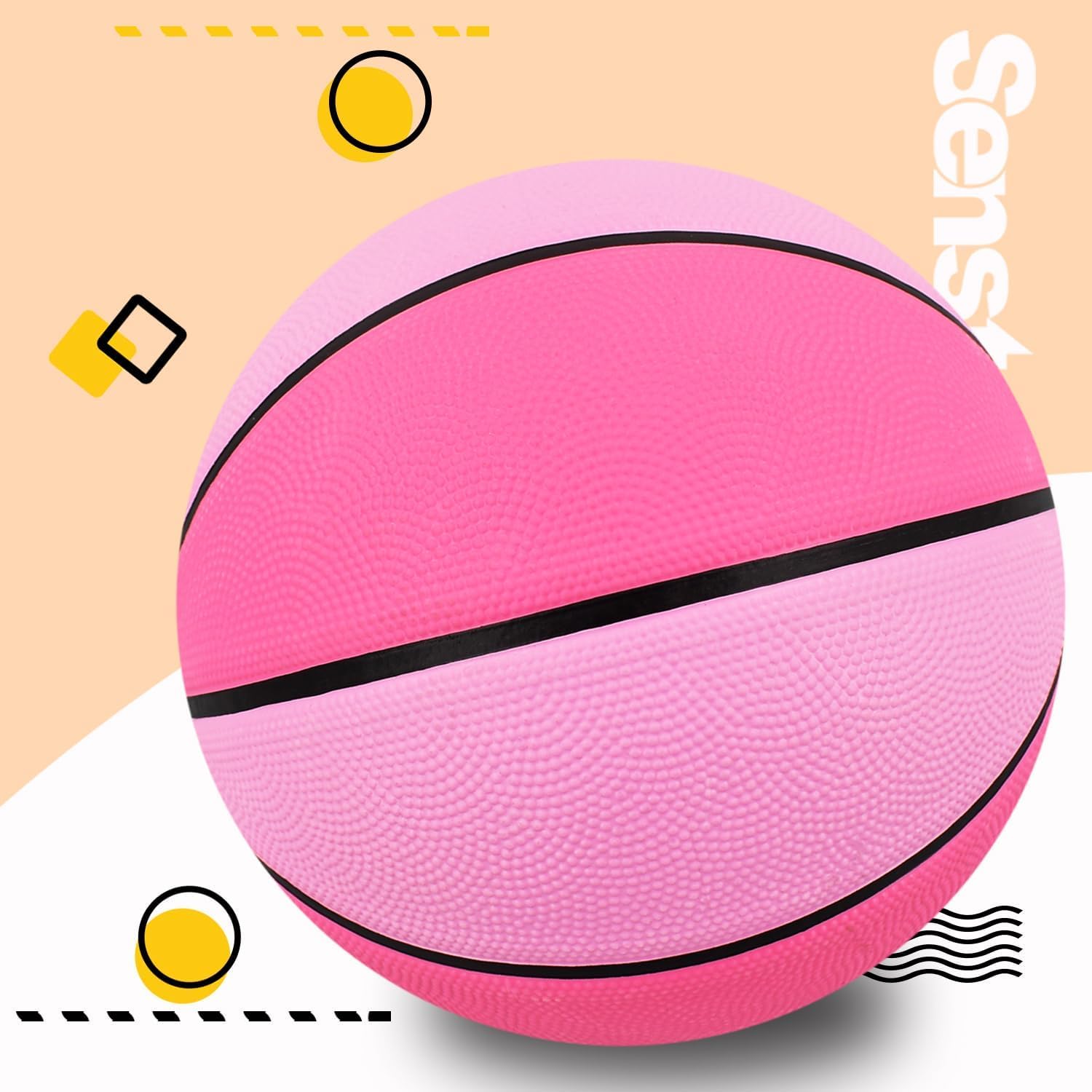Senston Basketball Größe 6, Basketbälle mit Pumpe für Damen und Mädchen