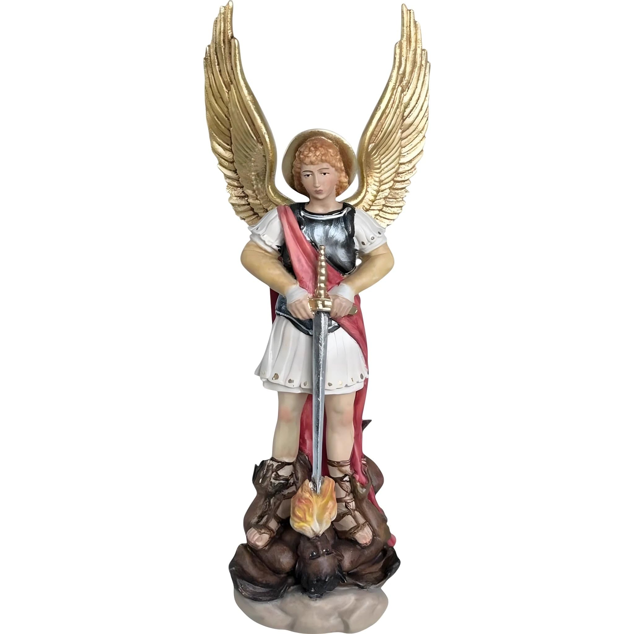 St Michael Archangel with sword and devil