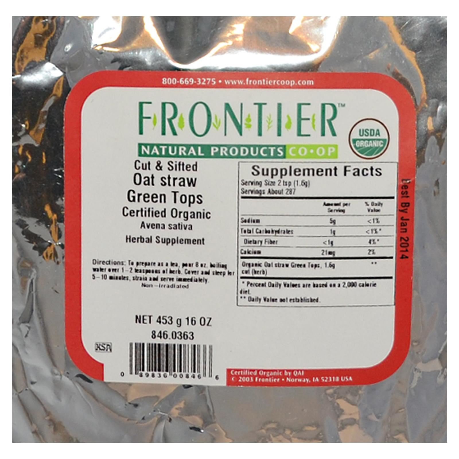 Frontier Natural Products, Organic Cut & Sifted Alfalfa Leaf, 16 oz (453 g)