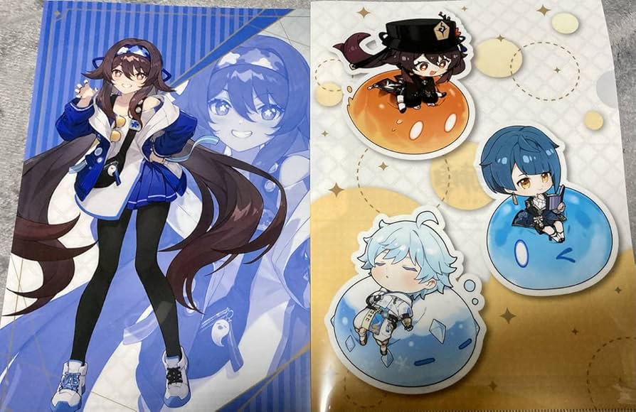 Amazon.co.jp: 原神 ローソン コラボ クリアファイル 2種セット