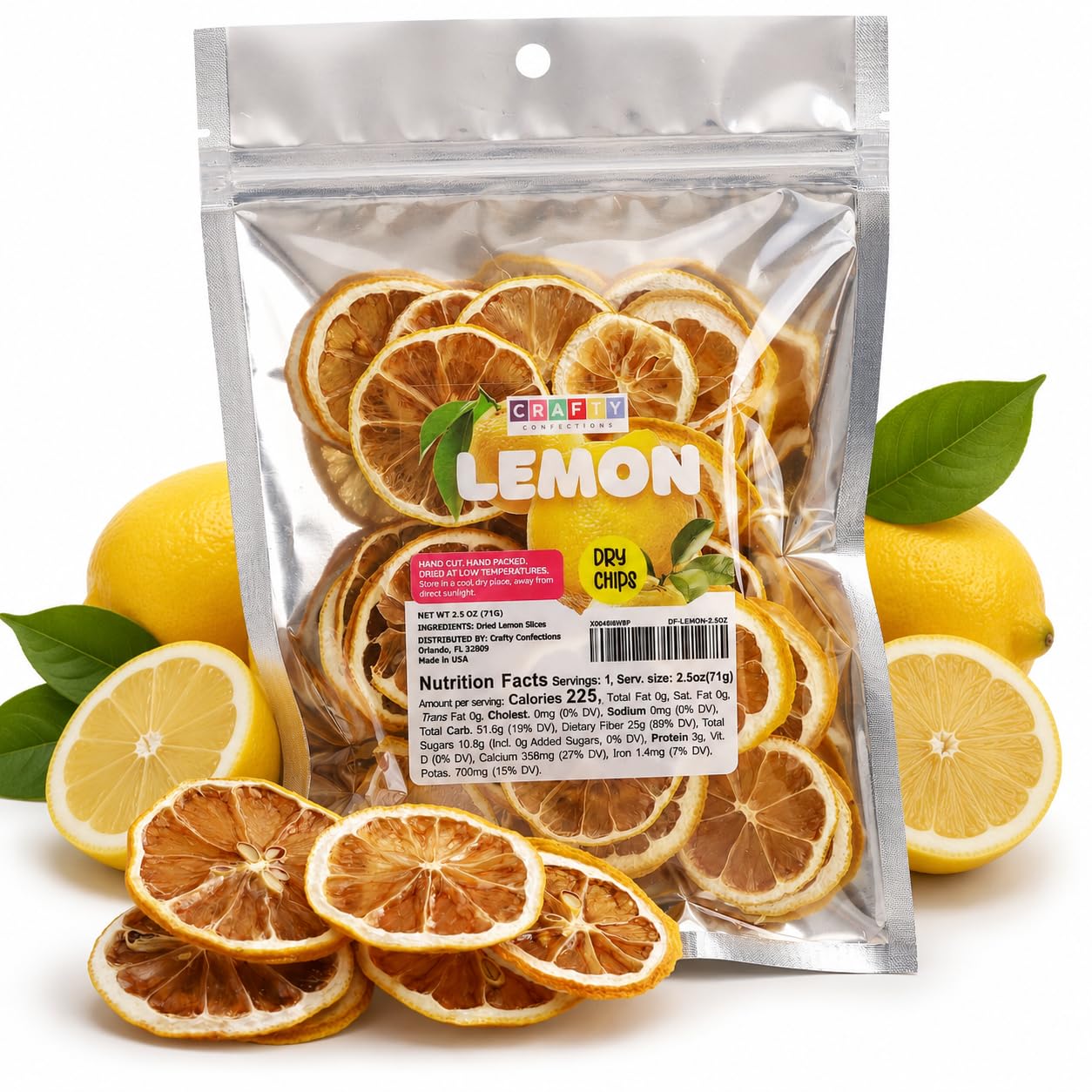 Amazon.com: Premium Dried Lemon Slices Dehydrated Lemons 2.5 OZ