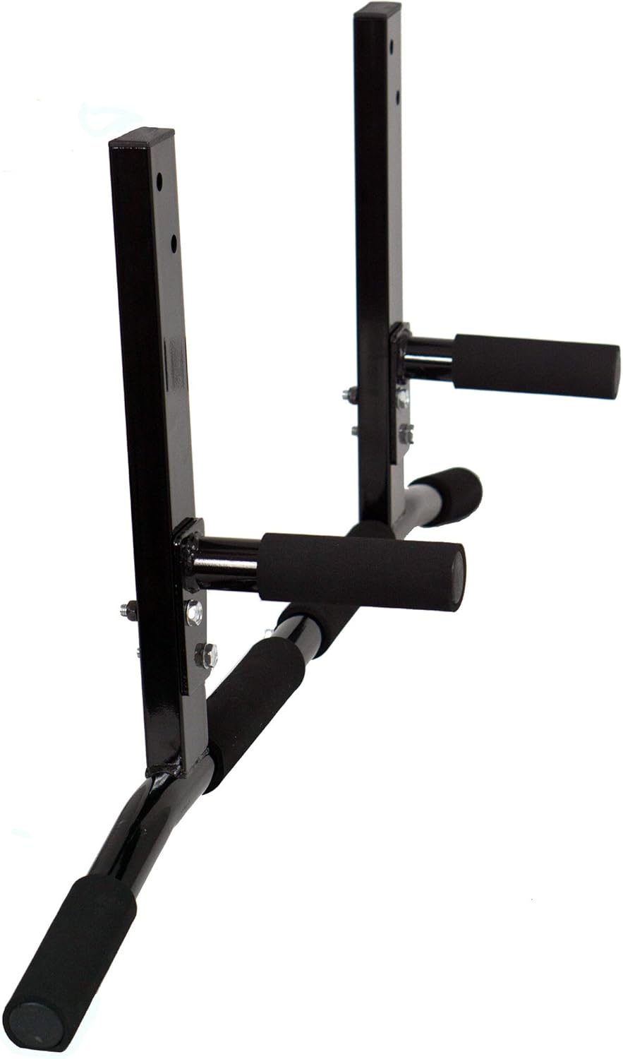 Joist Mount Pull Up Bar with Pull Up Assistance Bands - Commercial Gym Quality Pullup Bar with 41" Loop Exercise Pull-Up Assist Bands