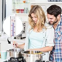 Vista 4 de Termómetro de acero inoxidable para freír alimentos, 2 unidades, con clip y agujero para colgar