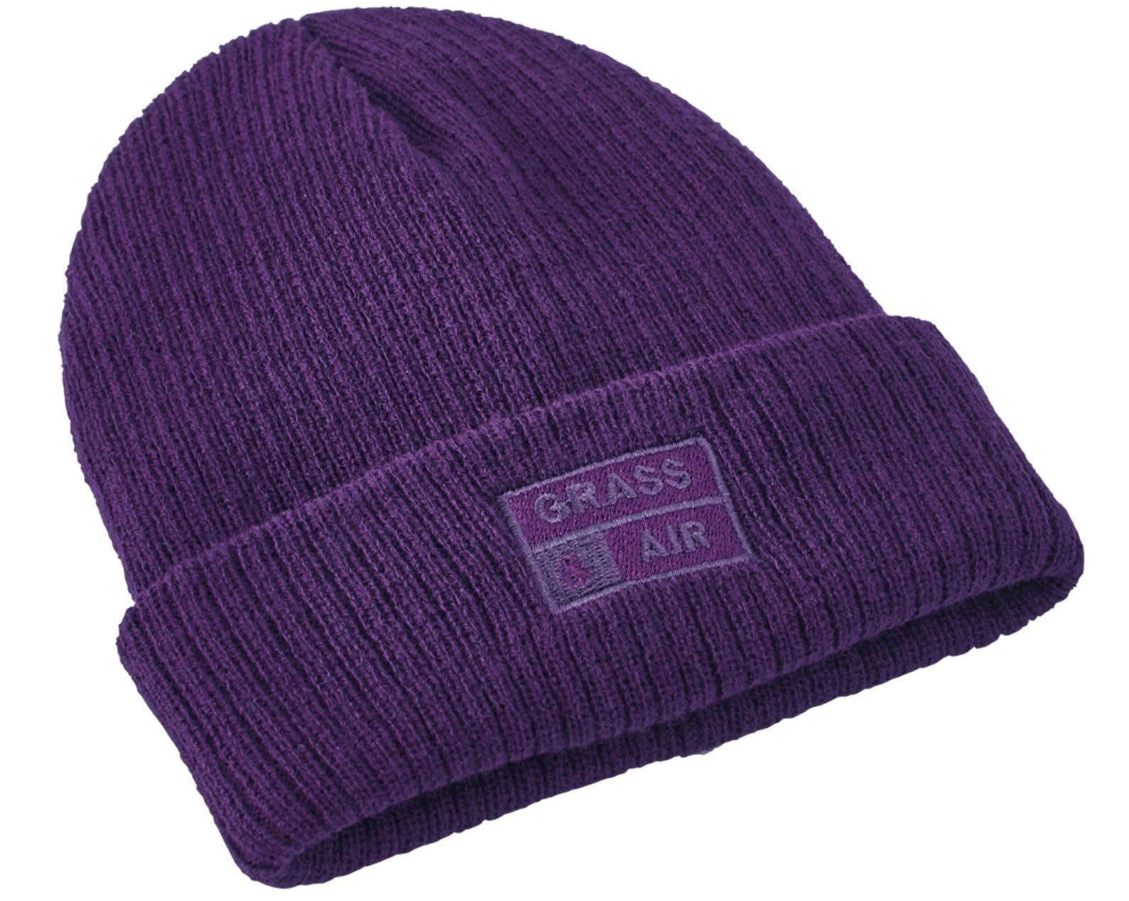 Grass & Air Amethyst Purple Kids Winter Beanie Hat, Childrens Cotton Beanie, Fleece Lined Winter Hat (Uk, Age, 1 Year, 2 Years, )