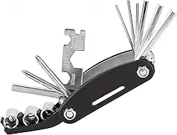 Kit de ferramentas de reparo de chave de fenda mecânica com 16 em 1 para motocicleta e bicicleta, multifuncional, conjunto de chaves Allen para casa, ao ar livre, viagens, acampamento, esportes