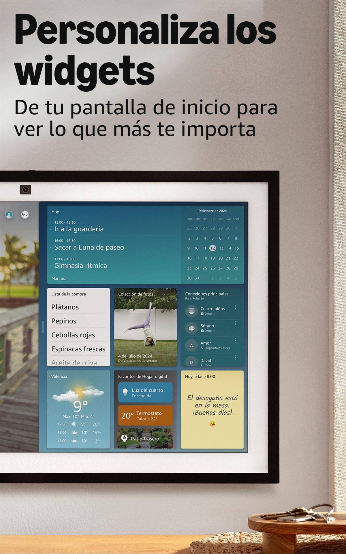 Amazon Echo Show 21 (última generación) | Espectacular pantalla inteligente HD de 21" con Fire TV integrado, sonido rico y potente, reproducción en streaming HD inmersivo y Alexa — view 4