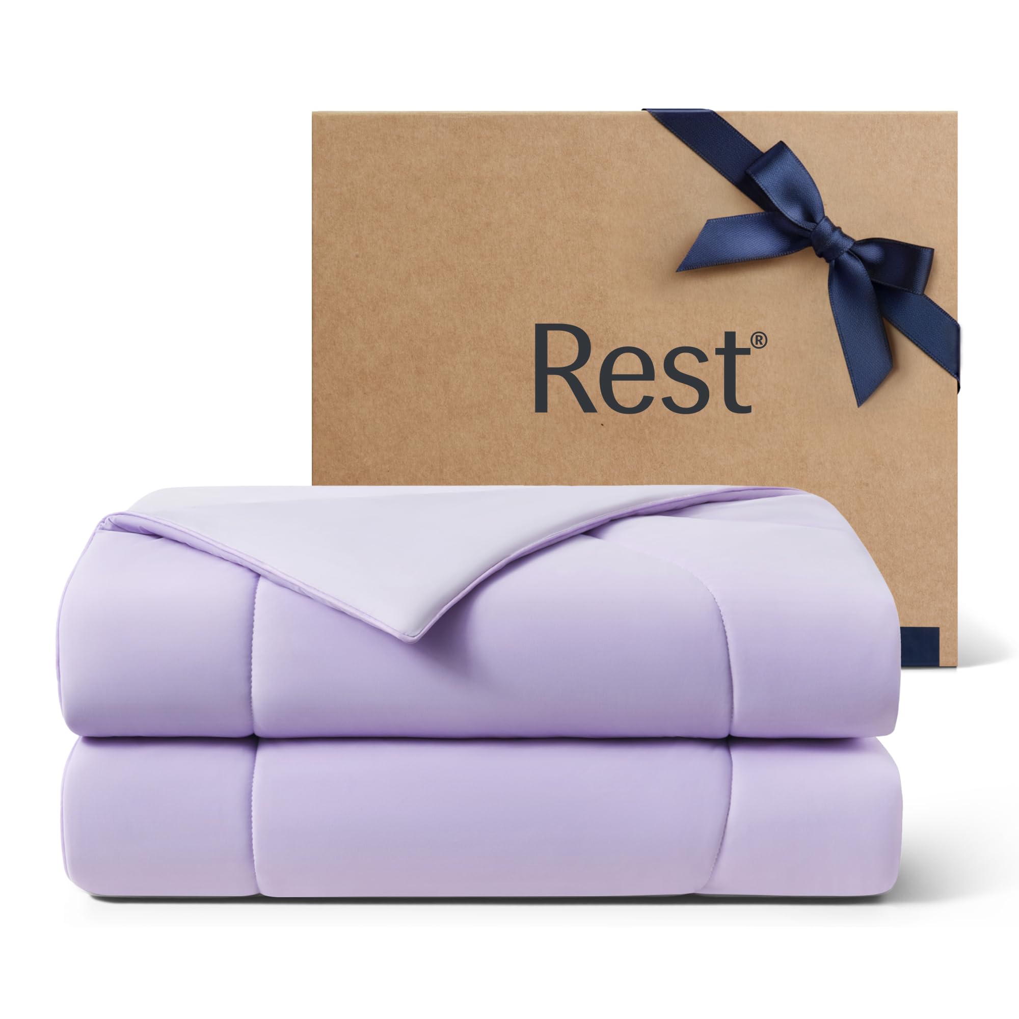 REST Evercool Cooling Comforter King Cali King Blanket for Hot Sleepers All Season Bedding to Keep Cool for