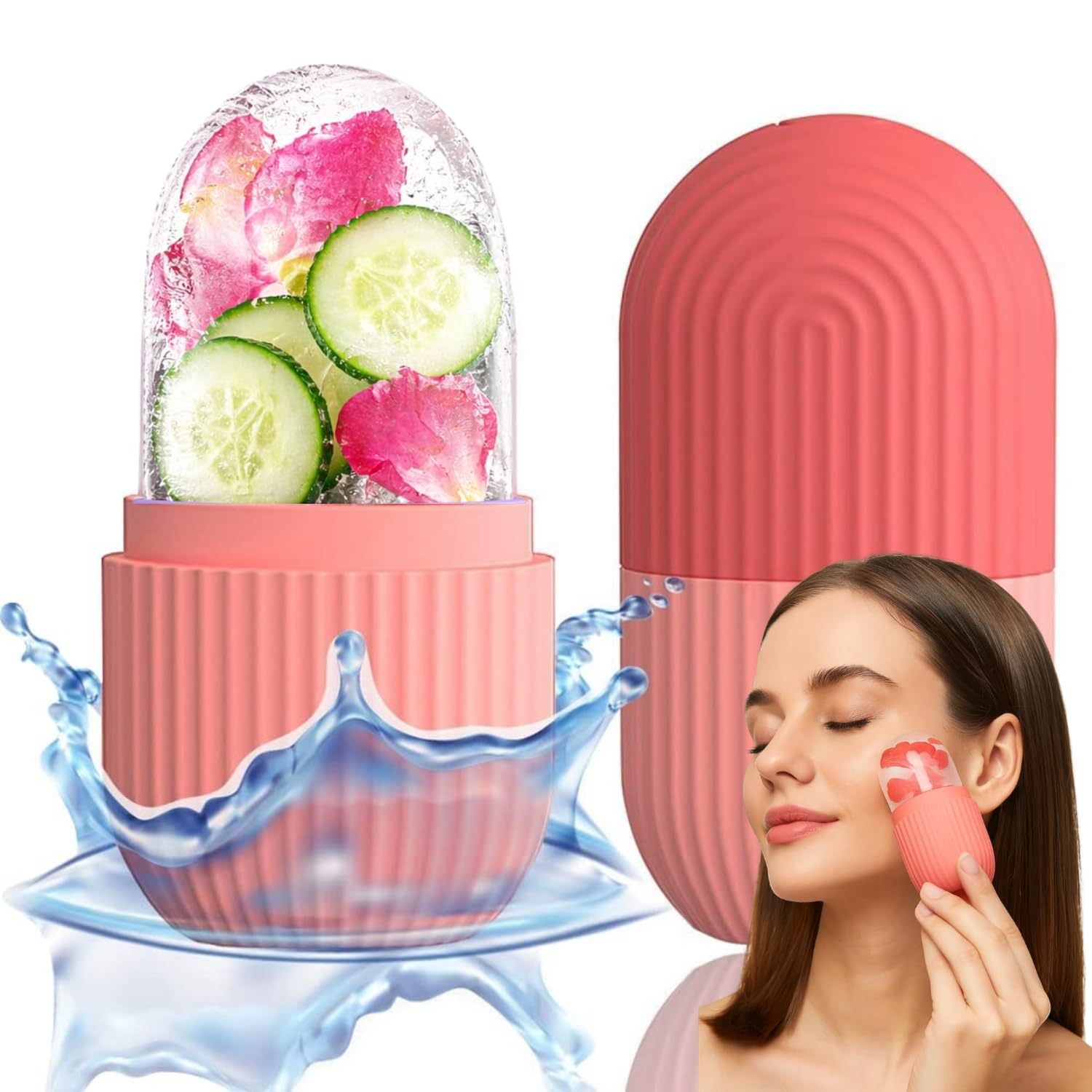 Face Ice Roller for Skin Care, Reusable Facial Massager for Puffy Eyes, Dark Circles & Acne, Cold Therapy Tool for Glowing Skin-image-37