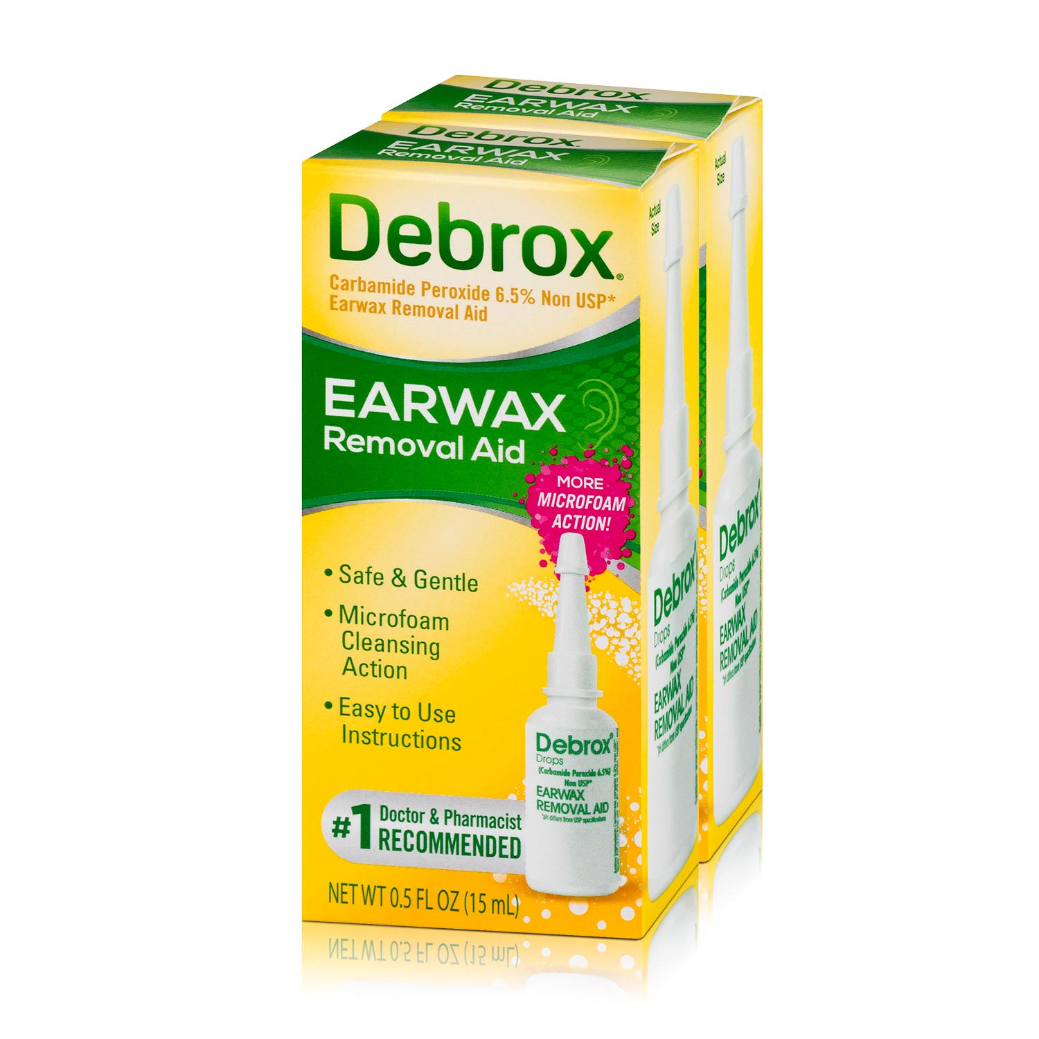 Buy Debrox Drops Earwax Removal Aid 0.5 oz Pack of 2 1 Doctor
