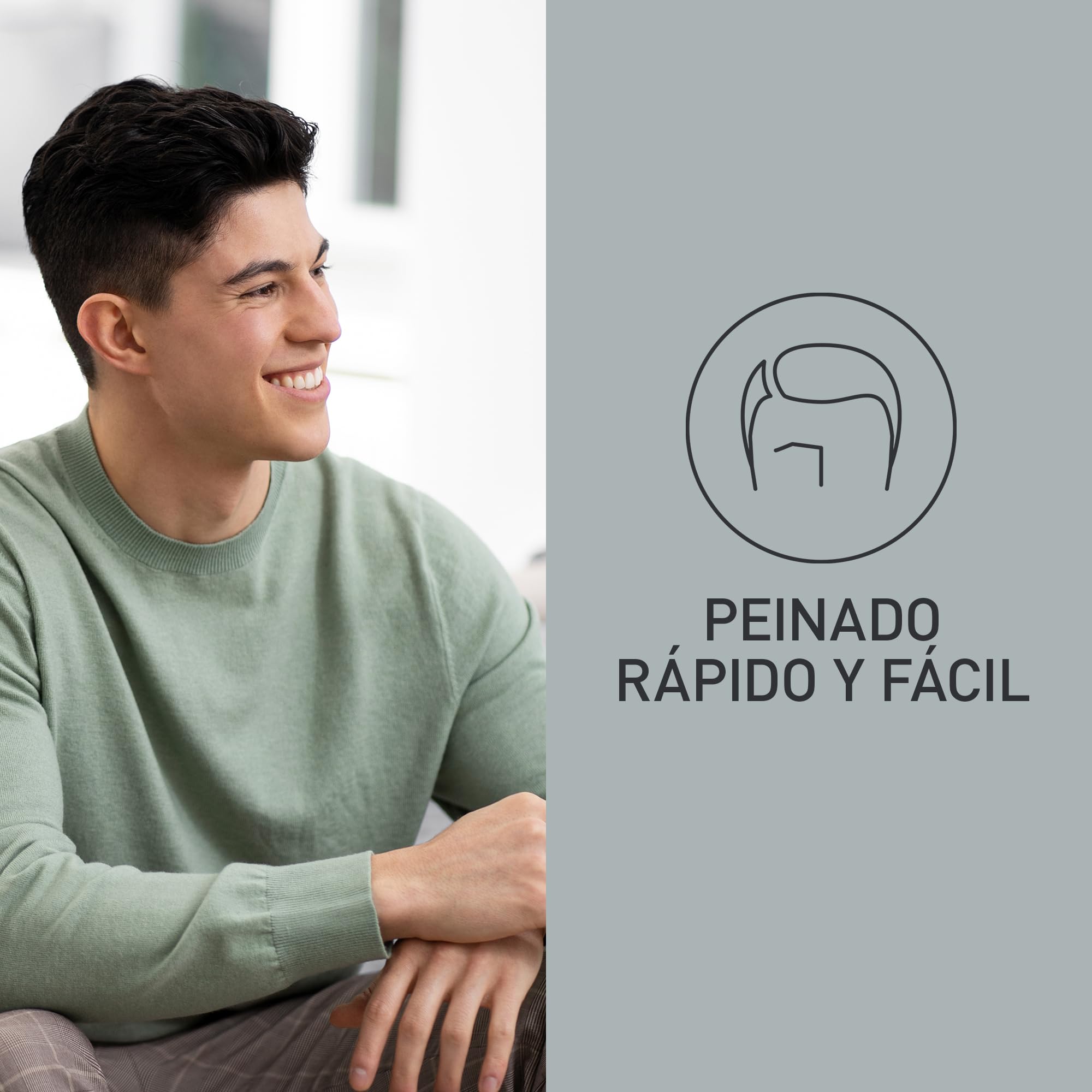 Panasonic ER-GC53-K503 Cortadora de Cabello para Hombres, Trimmer Portátil Inalámbrica a Prueba De Agua, 19 Configuraciones de Longitud, 1 Accesorio, Operación Inalámbrica y con Cable, Negro