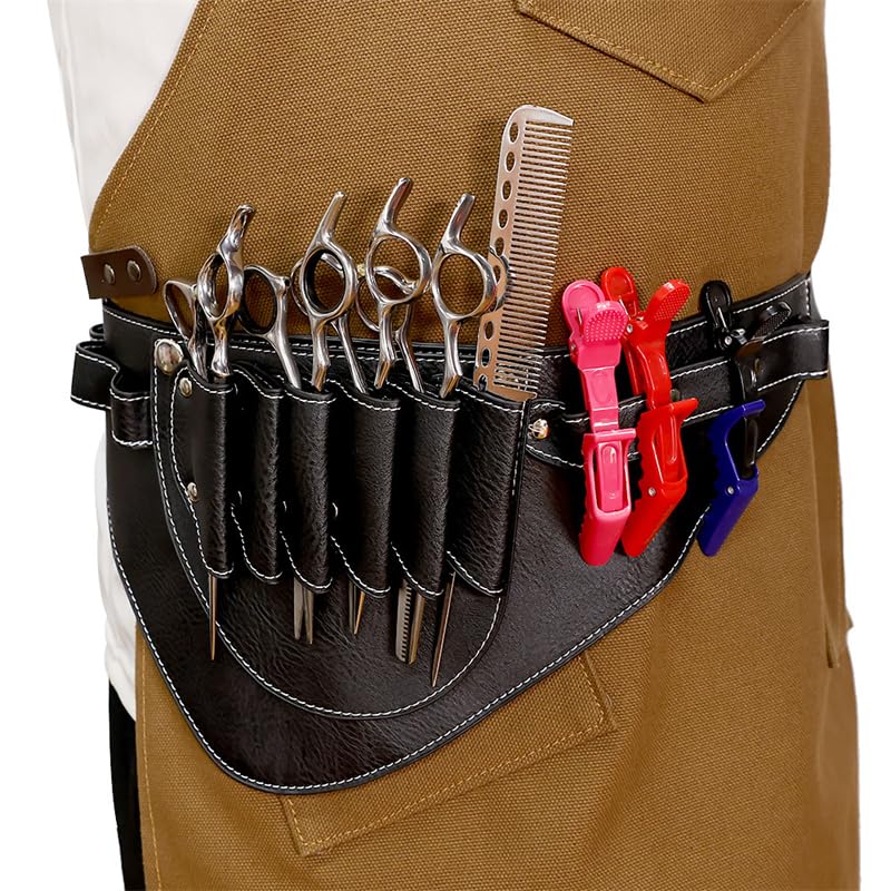 sac de coiffeur, Cuir PU avec ceinture/ceinture d'épaule - Fournitures d'outils de coiffure Sac barbier