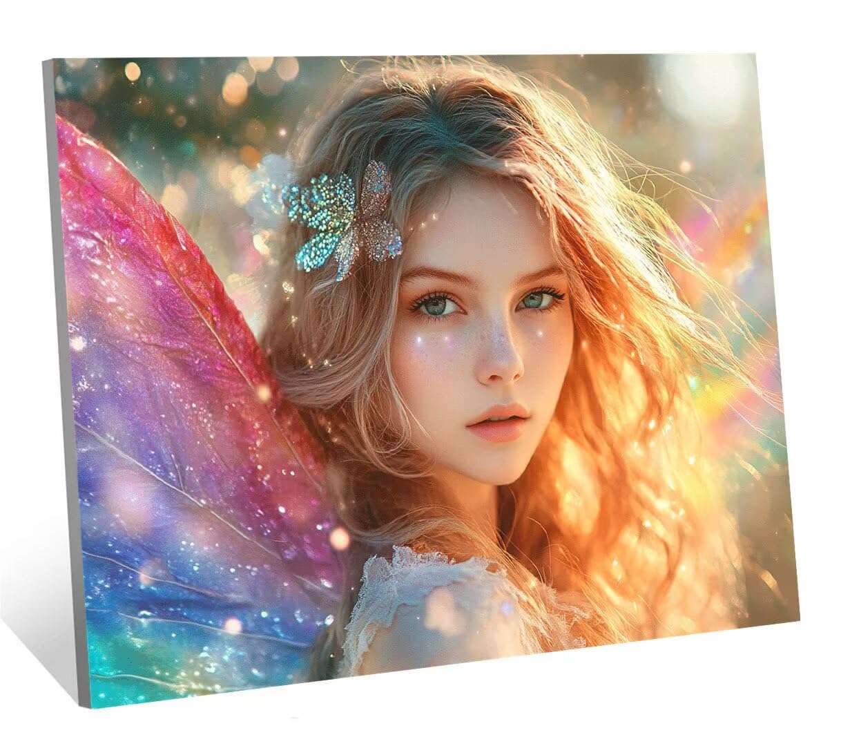 Anioł diamentowy obraz dla dziewcząt, dla dorosłych, DIY, mozaika, zestaw obrazów, 5D, sztuka diamentowa, rękodzieło, akcesoria do salonu, prezenty, 100 x 150 cm, H-580