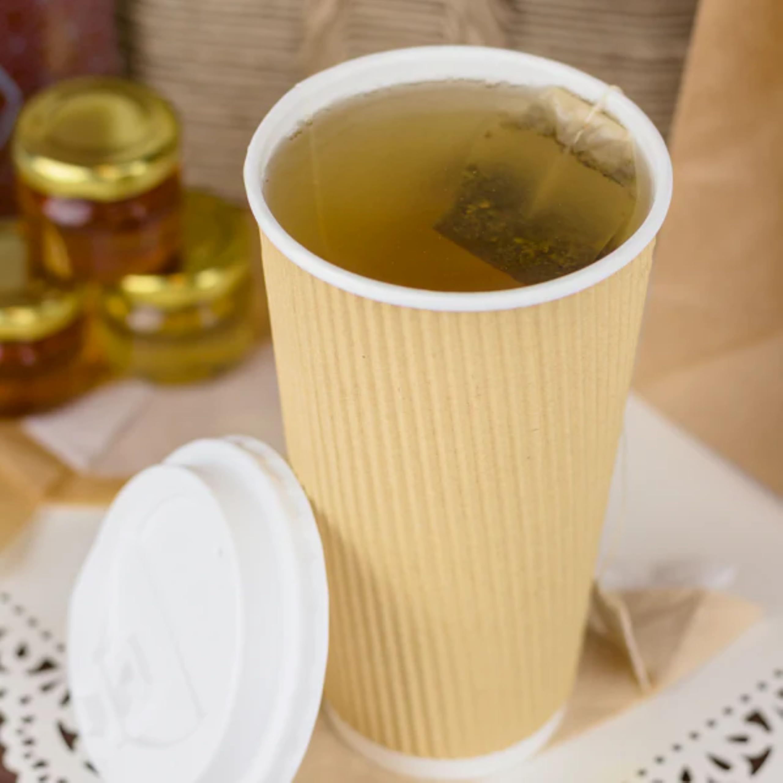 lollicup c-krc516 Karat Ripple papel taza caliente, 20-Ounce