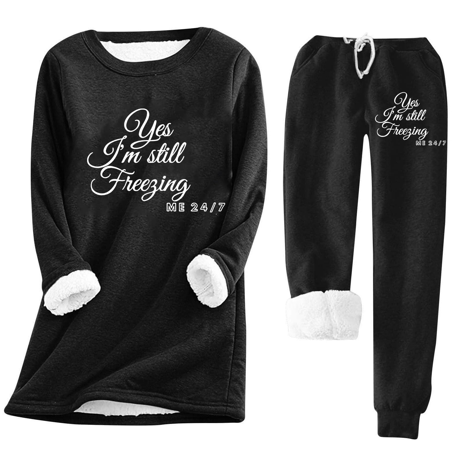 Set Intimo Termico Donna Completo Invernale Donna Maglia Lunga e Leggings Termici Felpati Biancheria Calda con Stampa Moderna Morbida Traspirante per Tempo Freddo
