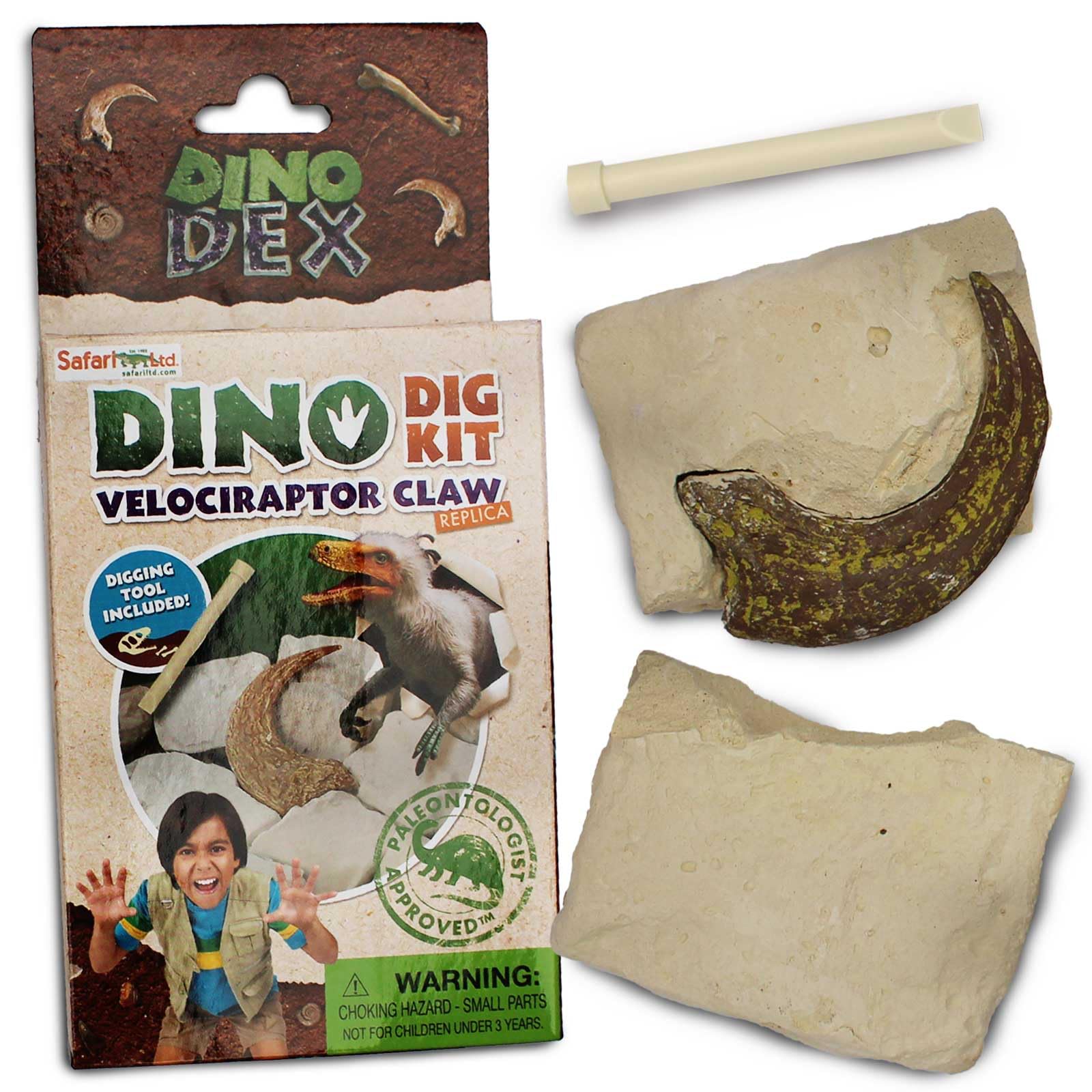 Amazon.com: Safari Ltd. Dino Dexter Velociraptor Claw Excavation