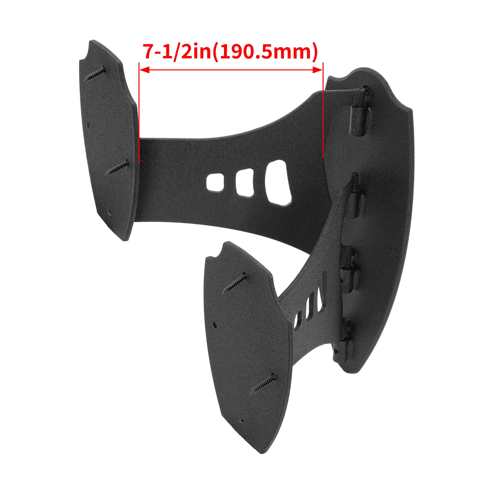 KUAFU Trophy Mount Bone Bracket Small/Medium Size Dual Shoulder Mount with 8-inch Swing Arm Skull Hanging Display Stand Powder Coated Steel