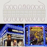 Vista 8 de LED Module, 100pcs 49.8 Ft 5730 SMD 150LM Per LED Module IP65 Waterproof Decorative Light for Advertising Signs with Tape Adhesive Backside