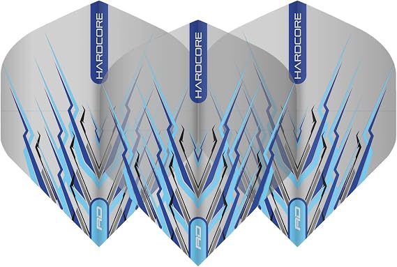 RED DRAGON Peter Wright Snakebite Hard Mohawk Hardcore Dart Flights - 3 Sets Per Pack (9 Flights in Total)