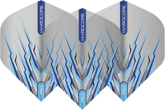 RED DRAGON Peter Wright Snakebite Hard Mohawk Hardcore Dart Flights - 3 Sets Per Pack (9 Flights in Total)