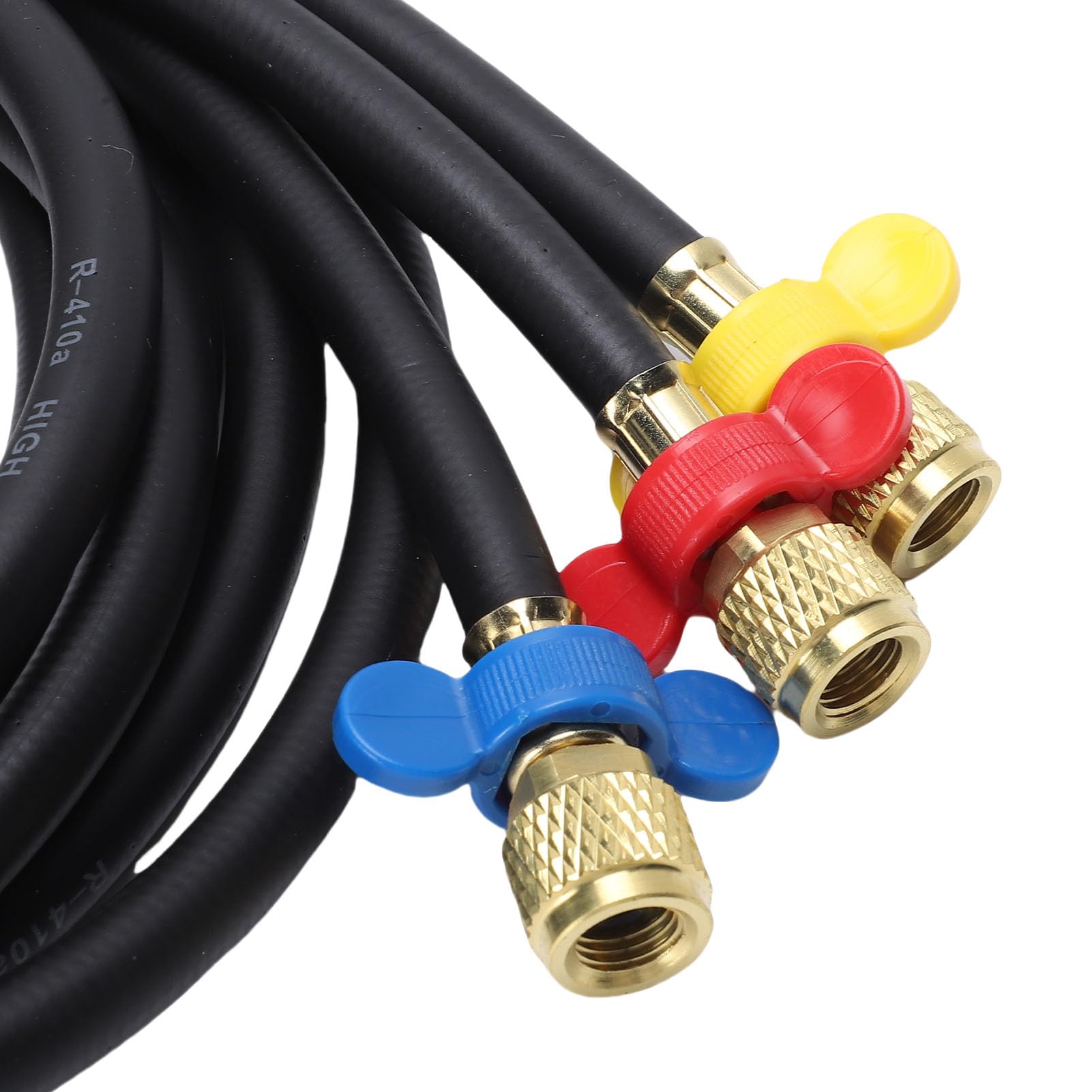Denash Misuratore di Pressione del Condizionamento del Collettore Singolo Digitale, Kit di Ricarica del Refrigerante per il HVAC per R134A, R1234YF, R22, R290, R32, R404A, R407CC,
