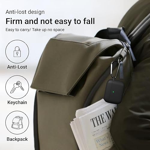 Miniatura 6 de IceSword Funda para Airpods Pro de 21 generación, funda protectora completa de silicona para AirPods, carcasa suave, absorbente de golpes, llavero