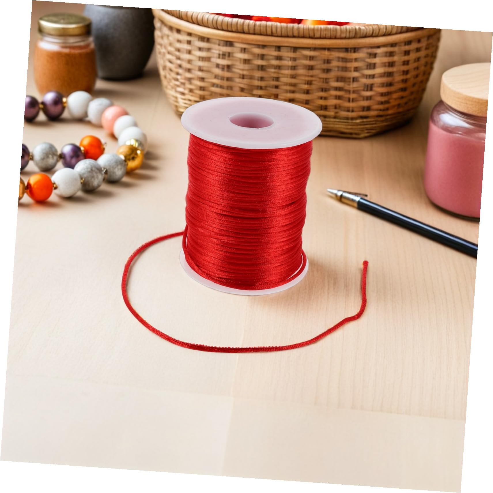 Hemobllo 4rotoli Spago Cerato per Braccialetti e Collane Corda Intrecciata per Perline Filo Cerato per Gioielli Artigianali Spago per Creazione di Gioielli Forniture per Macramè