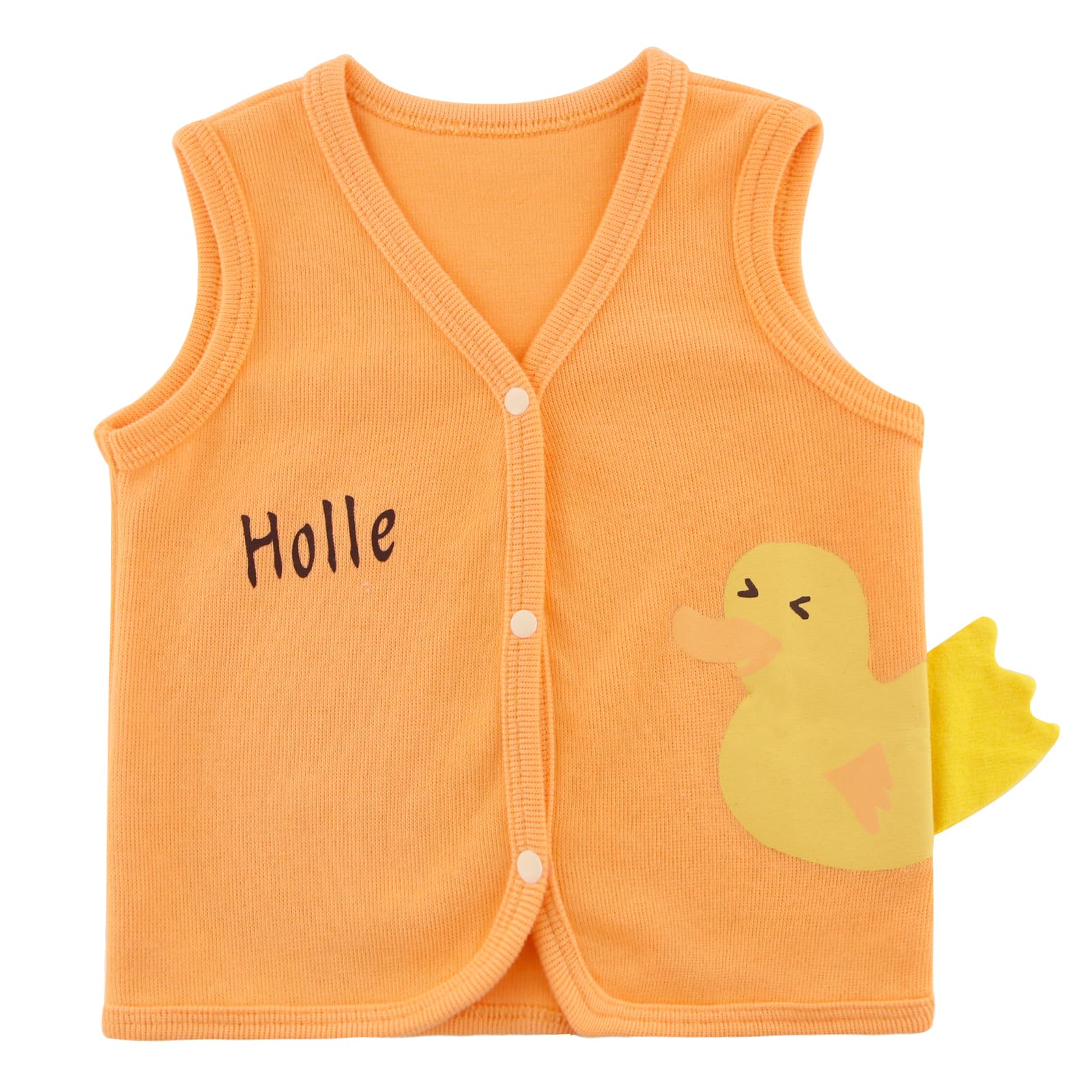 POBIDOBY Baby Vest for Girls &amp; Boys, Purcotton Toddler Reversible Vest for Spring &amp; Autumn