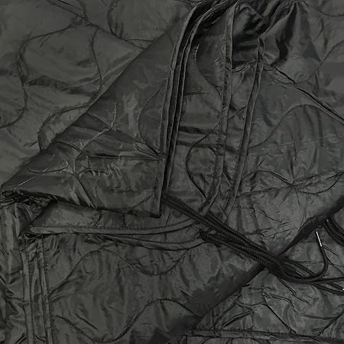 Miniatura 3 de DBM IMPORTS 86 "Negro G.I Style Poncho Liner Nylon Ripstop Saco de dormir Manta Ropa de Dormir Caminata Camping
