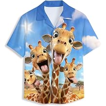 Hawaiian Shirts for Men Short Sleeve Aloha Beach Shirt Summer Casual Button Down Shirts