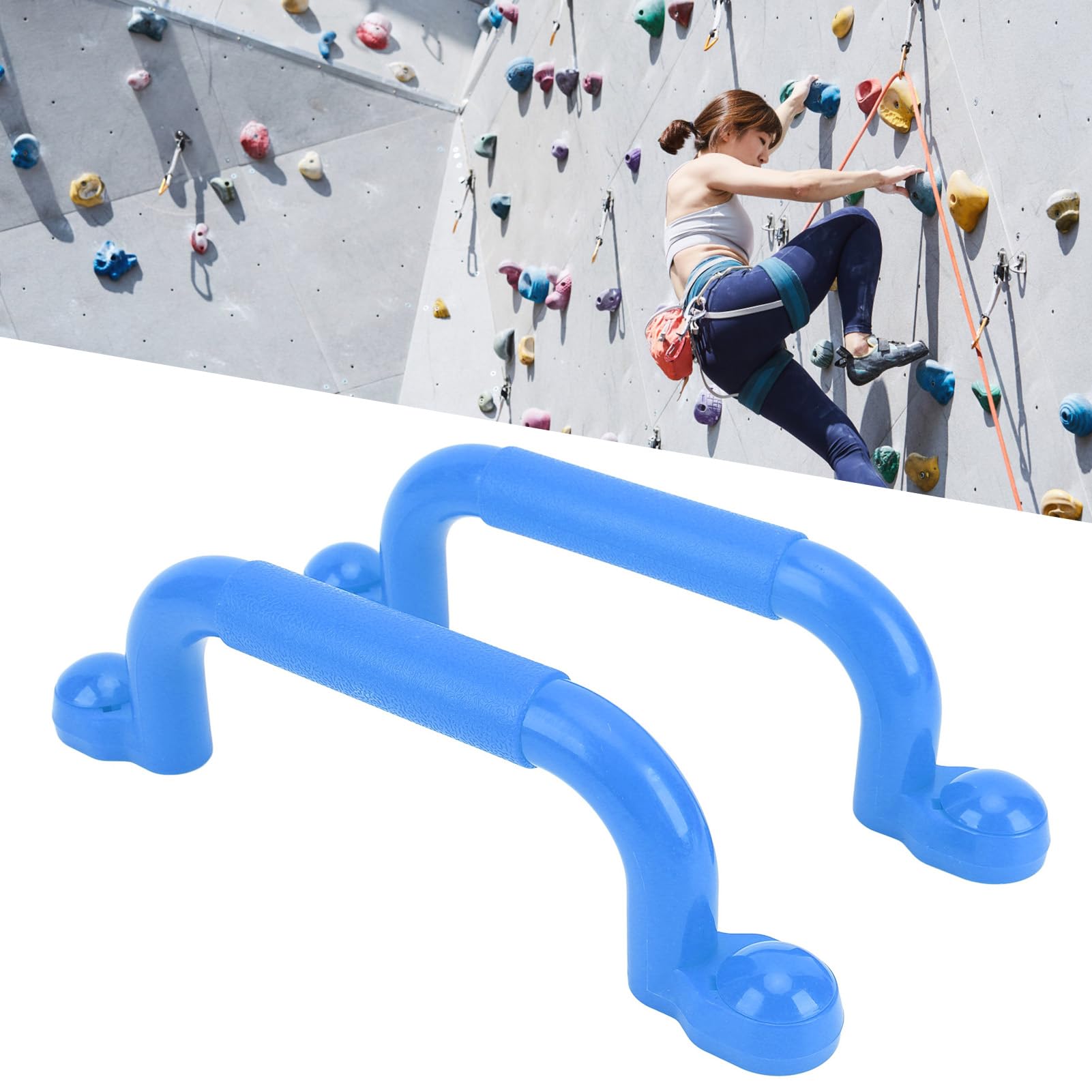 Luwecf Lot de 2 Barres D'appui pour Aire de Jeux, avec Vis, Accessoires de Balançoire, pour Salle de Jeux, Poignées D'échelle Polyvalentes pour Maison