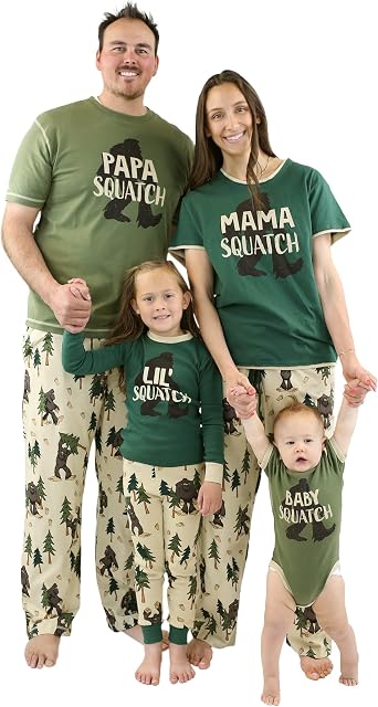 Lazy One Matching Holiday Pajamas for Family, Holiday Pajama Sets for Adults, Teens, Kids, Baby and Dog