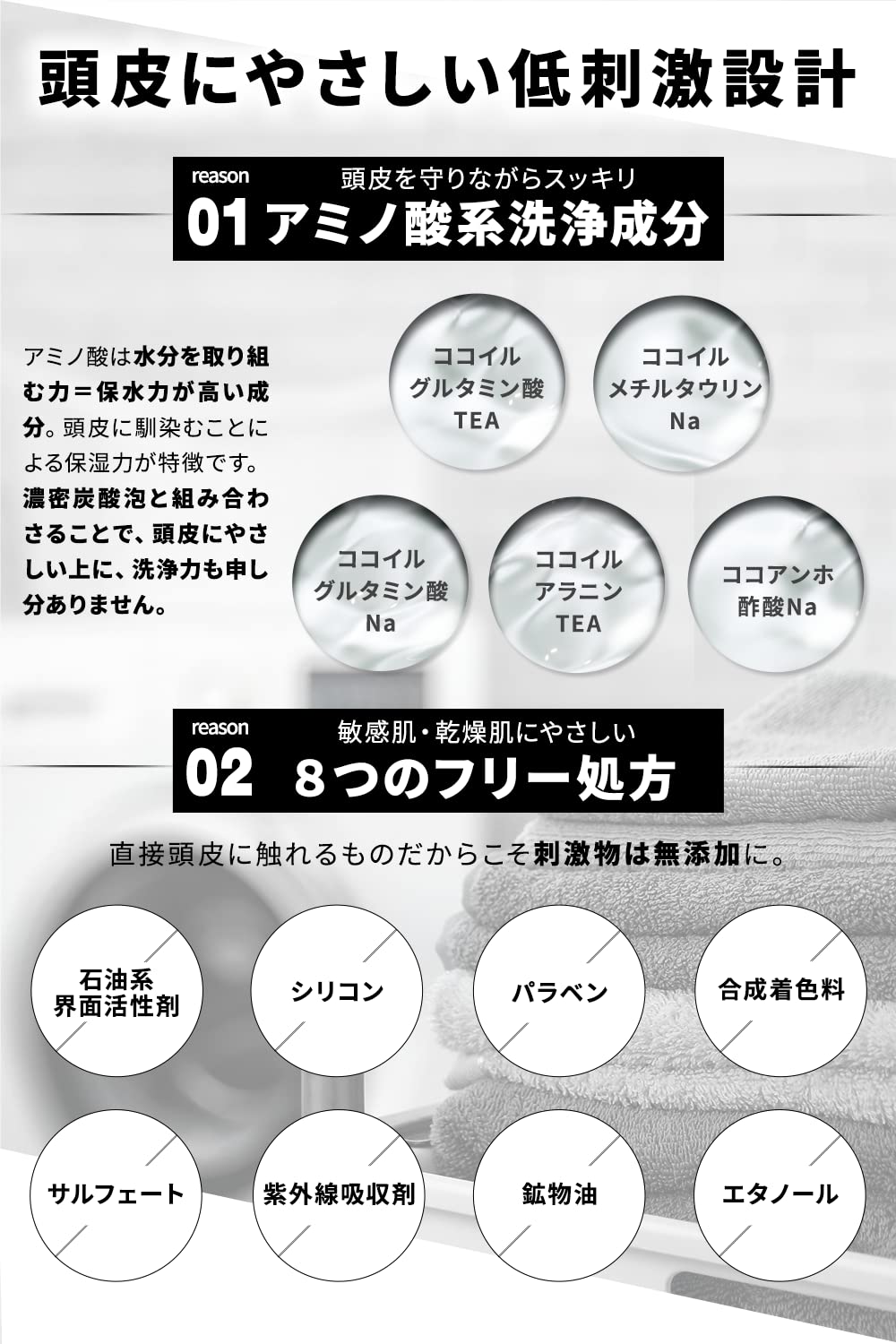 Amazon | 【PALAIS】 炭酸シャンプー スカルプシャンプー アミノ酸
