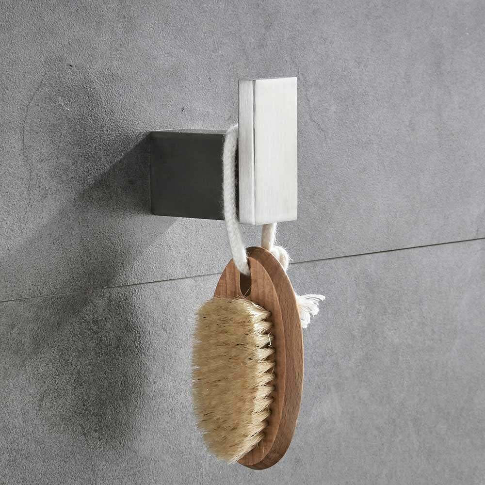 Barre à serviettes SUS 304 et ensemble d'accessoires de salle de bain en nickel brossé
