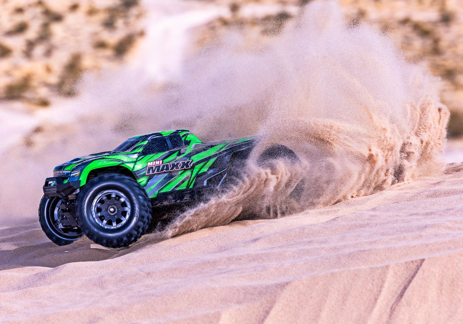 Traxxas Mini Maxx BL-2s Gr?n Brushless 1:10 RC Modellauto Elektro Monstertruck Allradantrieb (4WD) 2,4 GHz (107154-1-GRN)