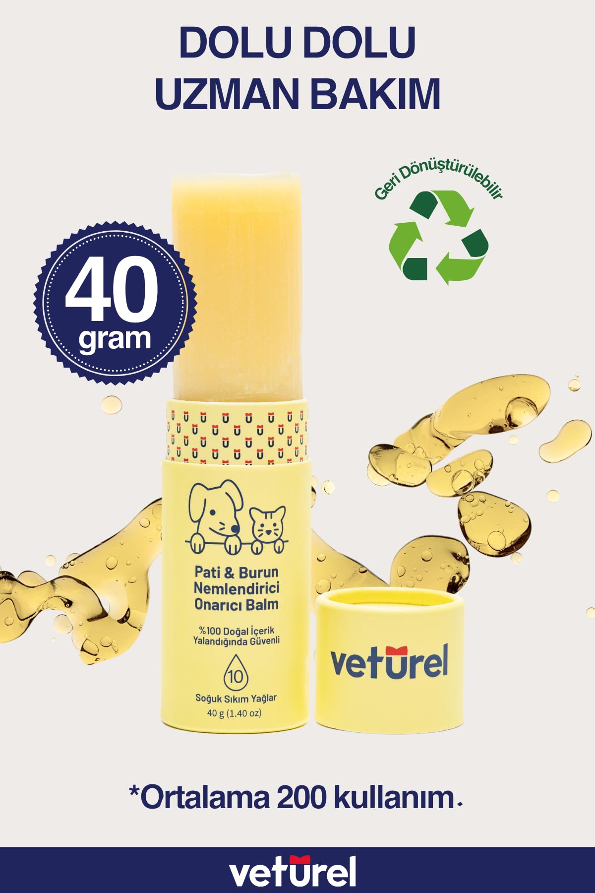 Veturel Köpek Pati Temizleme Köpek Ağız Kokusu Köpek Sağlık Pati Tüy Bakım 300ml - Ağız Ve Diş Bakım Spreyi