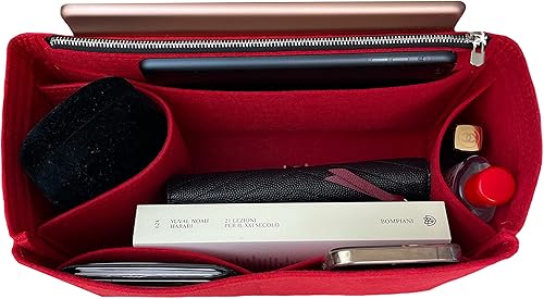 Miniatura 9 de Mini bolsa de equipaje Organizador Inserto Nano equipaje Tote Inserto Personalizable Premium Fieltro Hecho a Mano Protector de Forro (Luggage Mini,