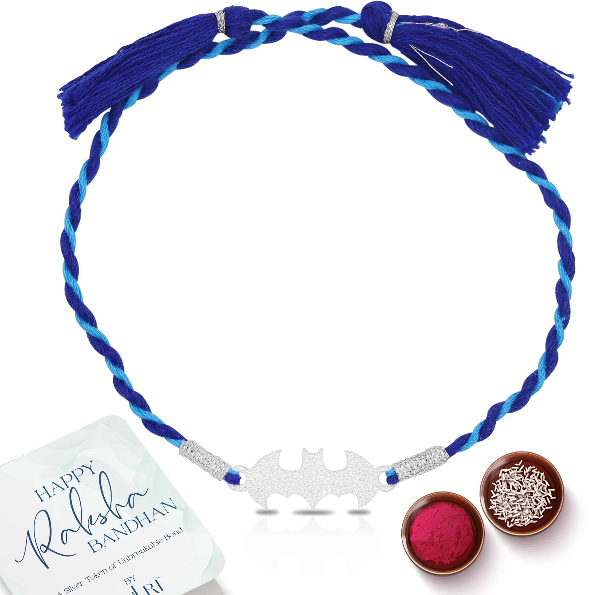 ZULRI 925 Sterling Silver Batman Kids Rakhi For Brother (Boys & Men) Cotton Thread | Rakshabandhan Rakhi With Greeting Card & Roli Chawal and Certificate of Authenticity 925 Silver (B0CFB6QQ63) Amazon Price History, Amazon Price Tracker