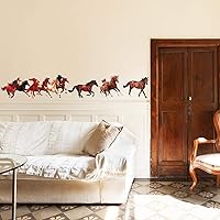 Vista 1 de 30 calcomanías de pared de caballo salvaje, calcomanías de pared para decoración, 11.8 x 7.8 pulgadas