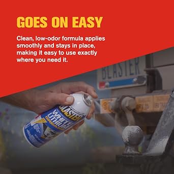 Blaster White Lithium Grease Spray High-Performance Lithium Grease Spray Helps Protect Against Moisture & Oxidation - Reduces Friction & Leaves a Durable Lubricating Layer 11oz (Case of 3)