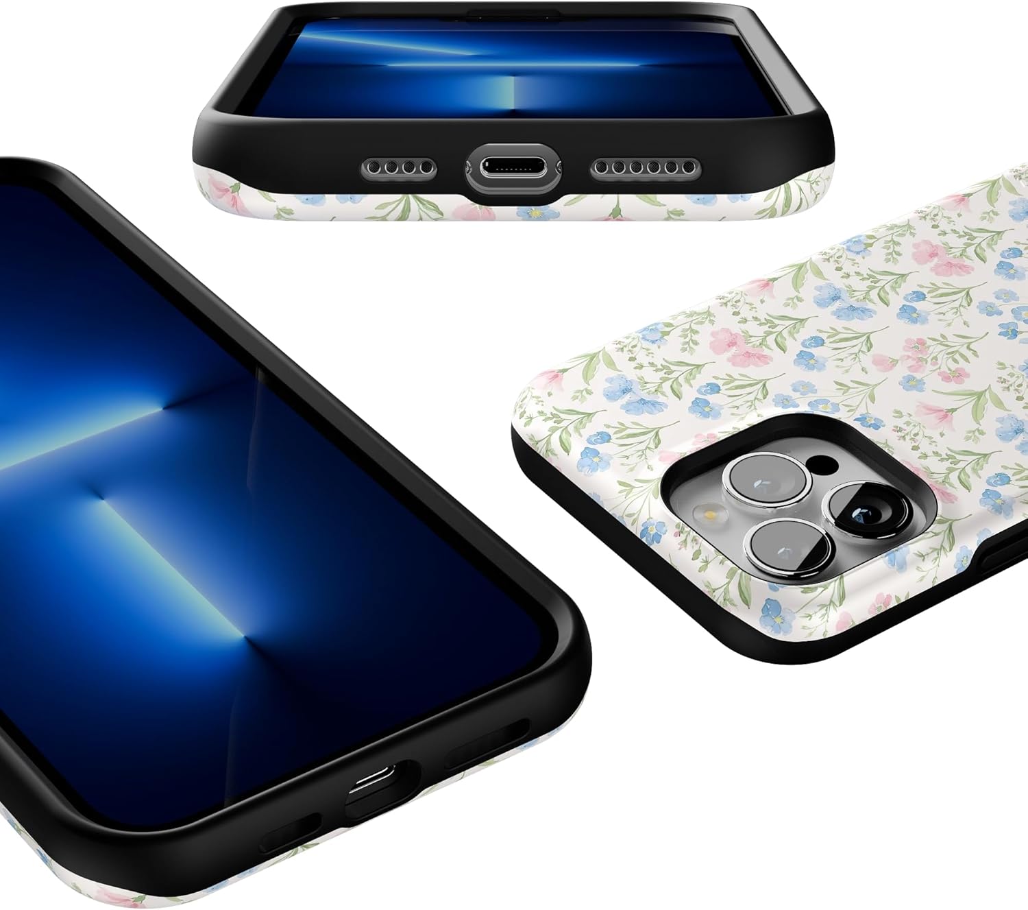 Casely iPhone 13 Pro Case | Pastel Garden | Sunday Best | Bold Protective Design | Compatible with MagSafe