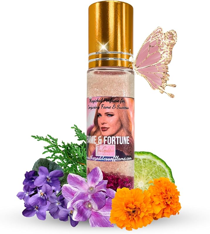Roll-On Oils – Pheromone-Infused Ritual Perfume Oil, Unisex 10ml | Hoodoo, Wicca, Pagan, Conjure, TSA-Friendly (Fame & Fortune)