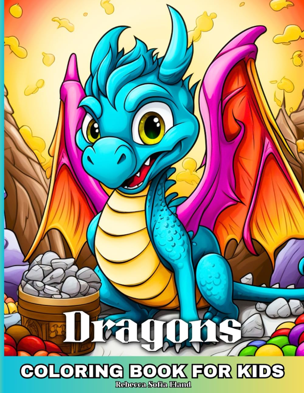 Dragons Coloring Book: Magical and Fun Dragon Illustrations to Color for Children Ages 4-8 (Magical Creatures Coloring Collection – Dragons, Unicorns & Fantasy Fun for Kids)