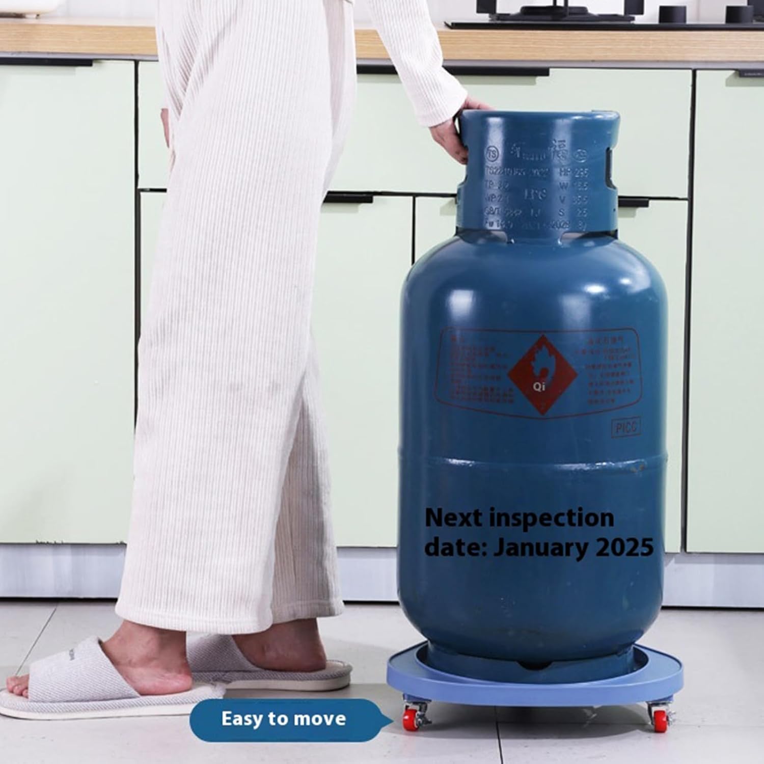 実用的なプロパンシリンダーカートスイベルキャスターヘビーロードベアリングデザイン屋内屋外植物ポット移動ソリューション移動可能なプロパ