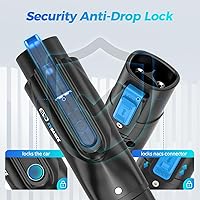 Vista 3 de Adaptador de cargador NACS a J1772, adaptador de carga de 48 A y 250 V con bloqueo de seguridad certificado, compatible con todos los J1772 EVs