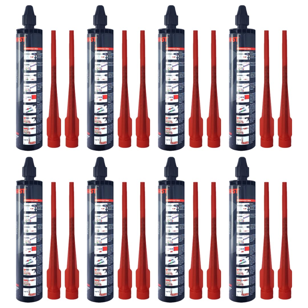 8x Remstaler VERBUNDMÖRTEL 300ml | | -HÖCHSTE QUALITÄT - made in GERMANY | Injektionsmörtel | Montagemörtel
