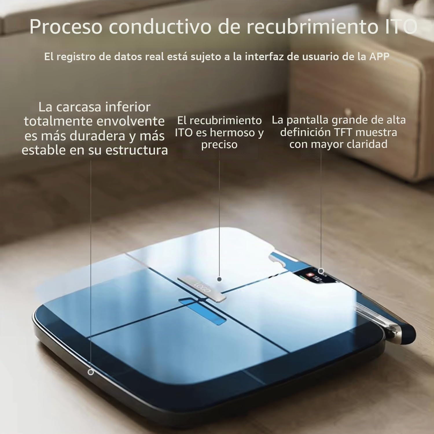 Bascula Grasa Corporal y Muscular Profesional - Impedancimétrica, Análisis Corporal 56 Parámetros con 8 Electrodos, Precisión 0,05 kg, App iOS/Android, Conexión Bluetooth y WiFi - Balanza Precision